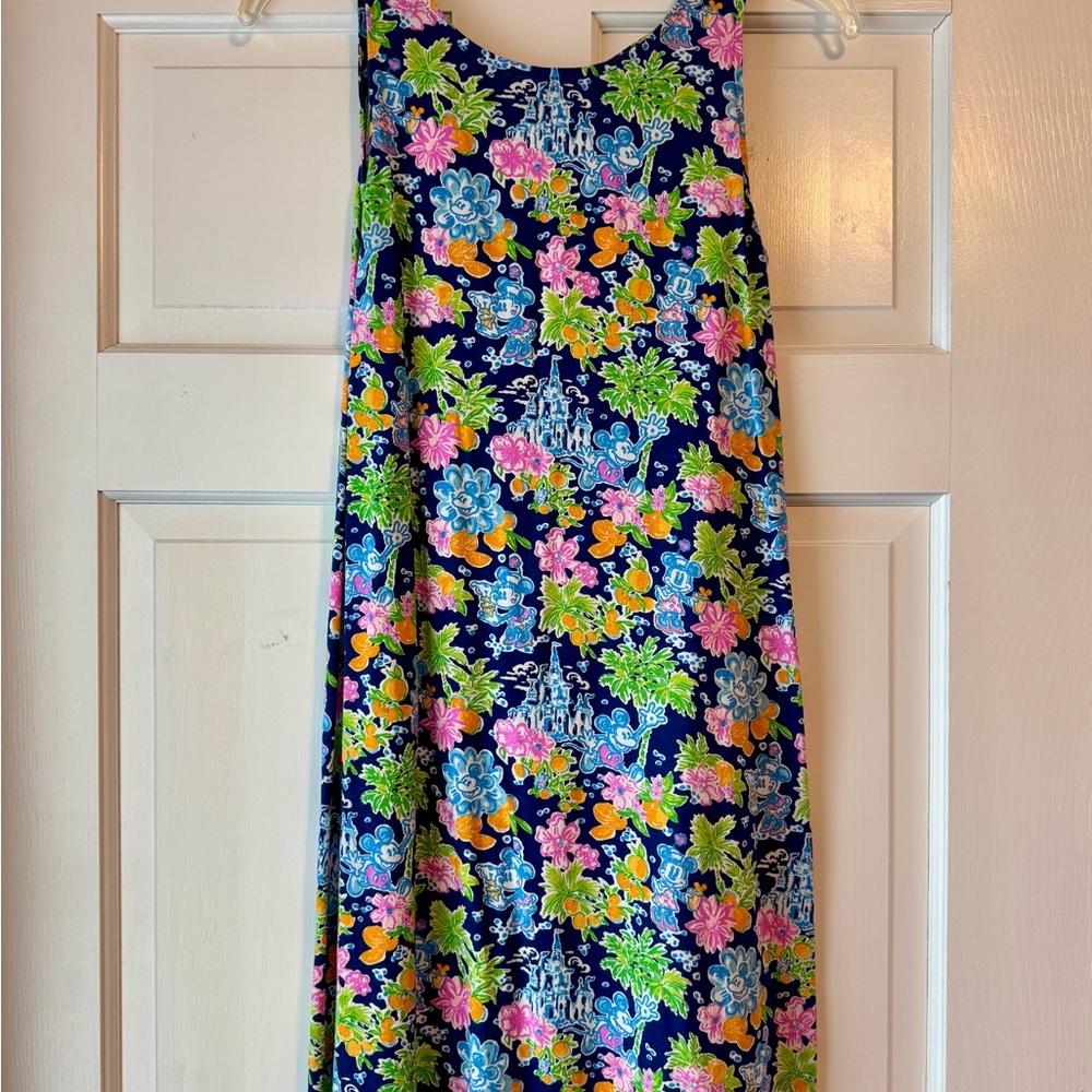 Lilly Pulitzer Floral Mini Dress - Blue, Green, Pink